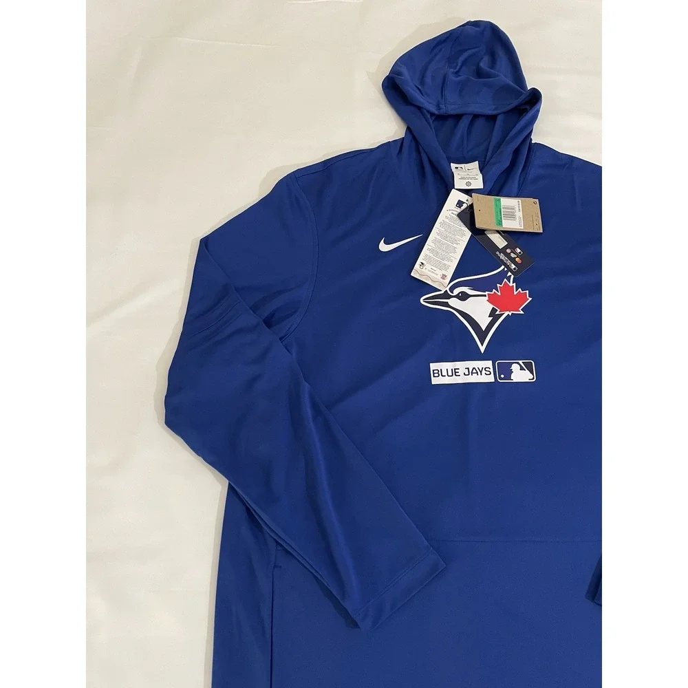 Men's Nike Toronto Blue Jays Authentic Collection Pullover Hoodie Size XL Blue